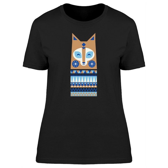 Cute Fox With Boho Patterns T-Shirt Women -Image by Shutterstock, Female Small