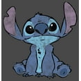 thumbnail image 2 of Junior's Lilo & Stitch Watercolor Stitch  Racerback Tank Top Charcoal Small, 2 of 4