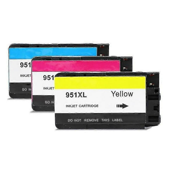 Color 951 XL C M Y Ink Cartridge Replacement for HP 951 HP951 XL for Officejet Pro 8100 ePrinter 86-FCY