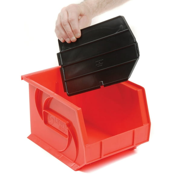 Lewisbins Divider,6 9/16 in,Black,PK6 DPB10-7 Div