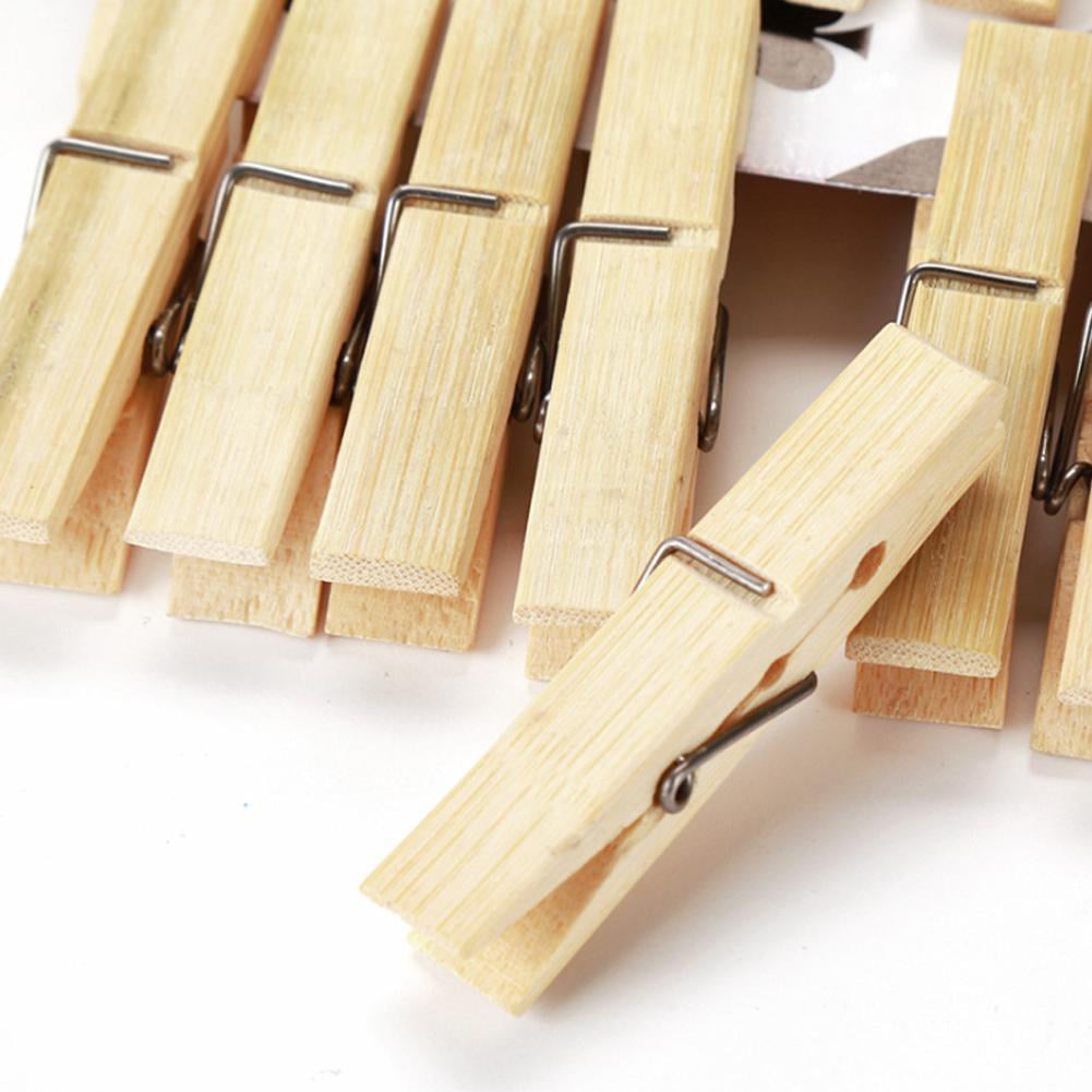 80 X WOODEN CLOTHES PEGS CLIPS PINE WASHING LINE AIRER DRY LINE WOOD PEG GARDENS 
