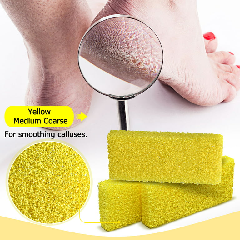 10/20/40 Pcs Disposable Foot Scrubber Sponge Pads Salon-Quality Foot Pumice  And Scrubber For Callus And Dead Skin Removal
