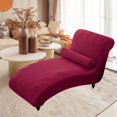 thumbnail image 4 of Housses de Chaise Longue Housse de Chaise Intérieure pour Salon Chaise Longue Chambre Rouge Vin, 4 of 9