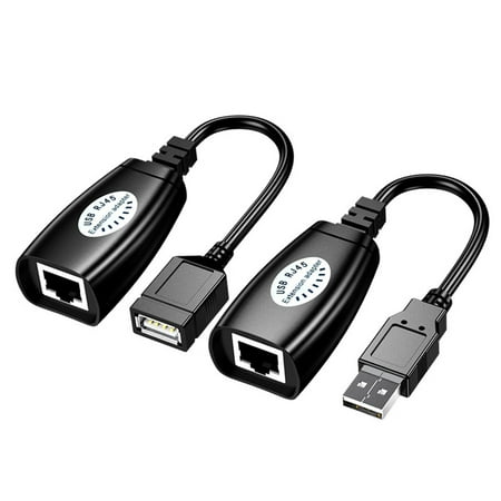 

USB Cable Extender USB Extension Adapter Durable Network Line Ethernet Adapter for Home Office Dorm School