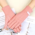thumbnail image 4 of Guantes cálidos de otoño e invierno para hombres y mujeres, de terciopelo de conejo, de moda para exteriores, para montar a caballo, con forro polar, gruesos, a prueba de frío, con pantalla táctil, 4 of 6