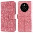 thumbnail image 1 of Funda tipo cartera GANGXUN para Honor Magic 4 Lite 4G/5G , diseño girasol, cuero PU, soporte, cierre magnético, tarjetero, 1 of 5