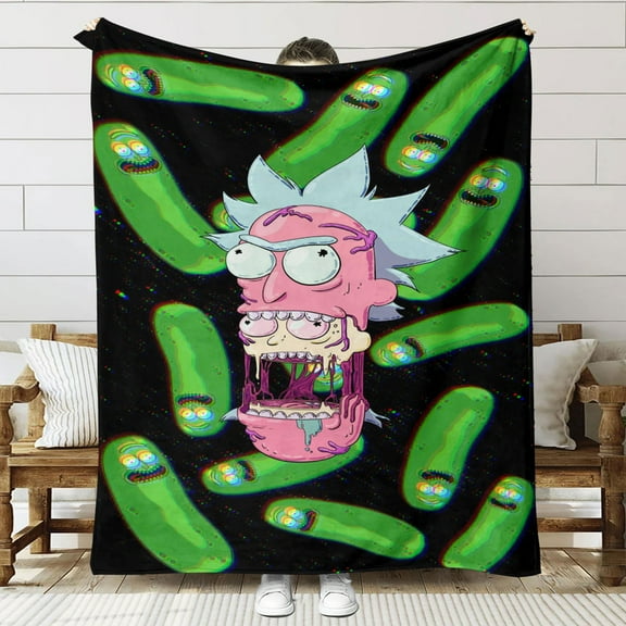 Funny Pickle Throw Blanket Gifts for Fans Lover Girls Boys Women Present Hoodie Him Bed 60"x80"