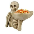 thumbnail image 4 of Decoraciones de Halloween, adornos de Halloween, regalos de Halloween, bandeja organizadora con forma de mano de esqueleto y calavera para Halloween, bandeja para guardar dulces., 4 of 8
