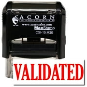 Self-Inking Validated Stamp with Yellow Ink