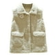 thumbnail image 1 of EeaseMX 1 chaleco de forro polar para mujer, sin mangas, para otoño e invierno, abrigo de piel sintética, 1 of 8