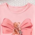 thumbnail image 6 of NAISIBABY Girls Short Sleeve T-Shirt and Flare Pants Outfit Set, Kids Casual Fashion Clothes 2-Piece Pink 4T, 6 of 6