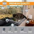 thumbnail image 3 of K&H Pet Products EZ Mount Deluxe Bolstered Window Kitty Sill Cat Perch with Cat Grass Grow Station Gray 23 X 12 Inches, 3 of 13