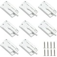 thumbnail image 1 of HUGFEGWE Sliding Window Sash Locks 8 Pack Cam Sash Locks for Double Hung Window Latch Lock for Vertical and Horizontal Sliding Windows, White CJB91-55671, 1 of 7