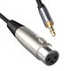 thumbnail image 4 of Conector XLR de 3 pines hembra a Cable adaptador macho de 1/8 "3,5mm, Cable de Audio de micrófono para altavoz, dispositivo de grabación de ordenador,, 4 of 6