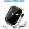 thumbnail image 4 of 20 Pack Case for Apple Watch Series 6/5/4/SE 44mm with Tempered Glass Screen Protector, Ultra-thin Shockproof Hard PC Protective Cover, All-around Edge Bumper Compatible with iWatch 44mm, 4 of 5