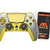 "Gold Thunder" SMART Rapid Fire Custom Modded Controller compatible with PS5 COD FPS games + more