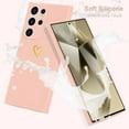 thumbnail image 2 of for Samsung Galaxy S24 Ultra Case Cute Heart Pattern Soft Shockproof Protective Silicone Phone Case for Women Girls, Pink, 2 of 14