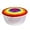 Multicolor-Round, variant on SUMMIT - Plastic Multicolor Salad Bowl Set,Microwave and Dishwasher Safe,Ideal for Baking, Prepping, Cooking and Serving Food (Set of 7) (Purple-Square)