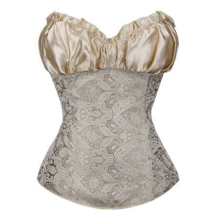 Ploknplq Shapewear for Women Tummy Control Shapewear Bodysuit Women s Satin Corset Cutting Push-up Belt Waist Trainer Burner Corset Tops for Women