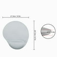 thumbnail image 3 of Mouse Pad With Wrist Rest, Ergonomic Mouse Pad Gray Soft Nonslip PU Bottom Mouse Wrist Pad For Office Work Game, 3 of 7