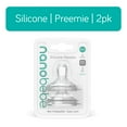 thumbnail image 5 of Nanobebe Flexy Silicone Bottles Nipples Triple Vented Twin-Pack - Preemie, 5 of 5