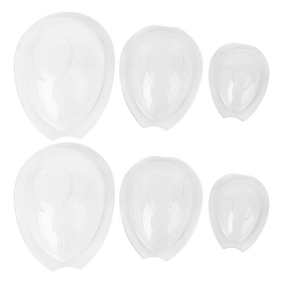 Toyvian 6Pack Egg Shaped Cake Mold Eggs Making Molds Transparent Baking Tool