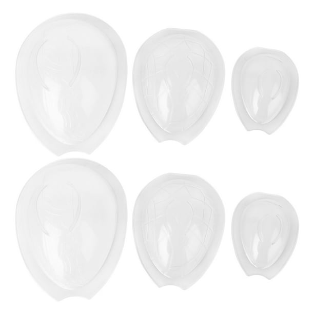 6 moldes para hacer huevos de Pascua, moldes para hornear, moldes para pasteles de chocolate, transparentes.
