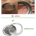 12 Sets of Stainless Steel Regular Mouth Canning Lids and Rings for