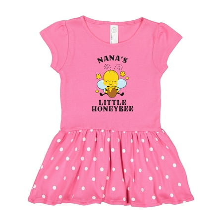 

Inktastic Cute Bee Nana s Little Honeybee with Stars Gift Toddler Girl Dress