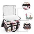 thumbnail image 6 of FORMRS Insulated Cooler Bag 24 Cans Capacity Soft Leakproof Lunch Box with Side Pockets, Christmas Penguin, 6 of 7