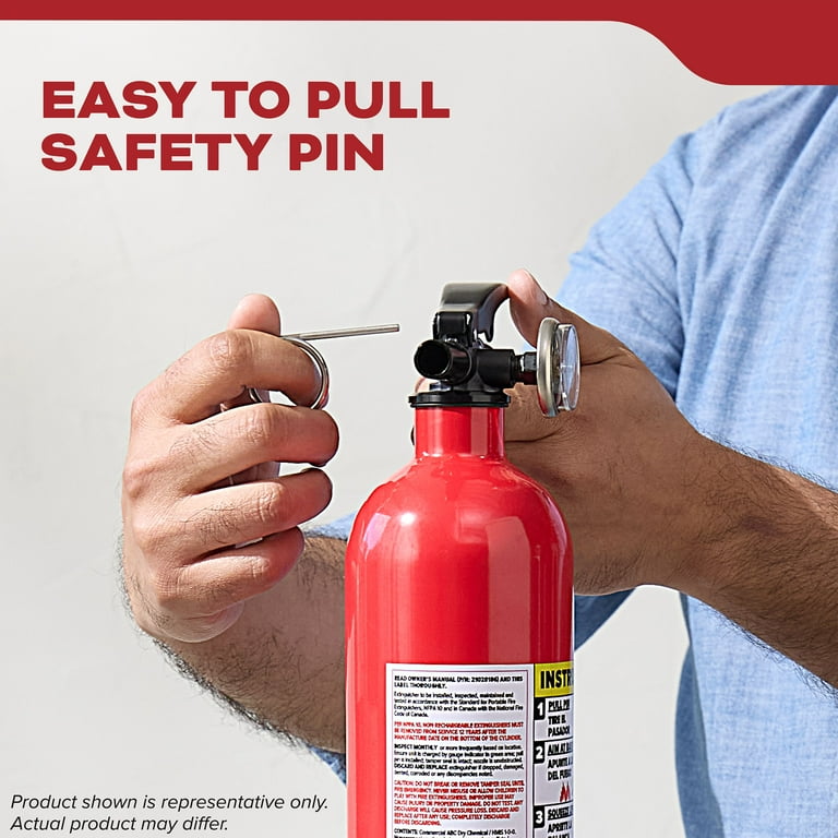 Kidde Fire Extinguisher for Vehicles, Single-Use, Dry Chemical