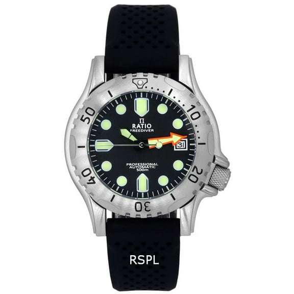 Ratio FreeDiver Professional Sapphire Black Dial Automatic RTF015 500M Men's Watch