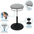 thumbnail image 6 of Mount-It! Height Adjustable Stool Ergonomic Chair | 360° Tilt, 6 of 7