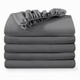 thumbnail image 1 of Bare Home 5-Pack Fitted Sheets - Premium 1800 Collection - Ultra-soft - Deep Pocket - Twin, Gray, 1 of 7