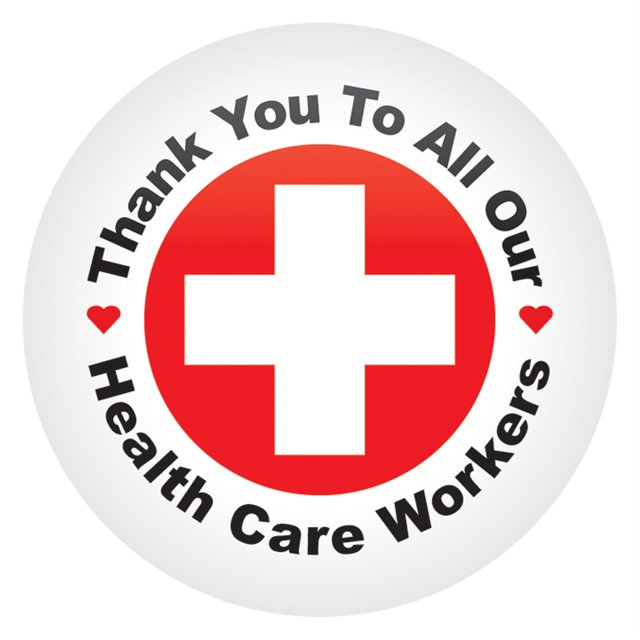 Botón TY A todos nuestros trabajadores de la salud Beistle BT064