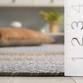 thumbnail image 6 of SAFAVIEH Braided Marco Bordered Machine Washable Reversible Area Rug, Grey/Rust, 3' x 5' Oval, 6 of 12
