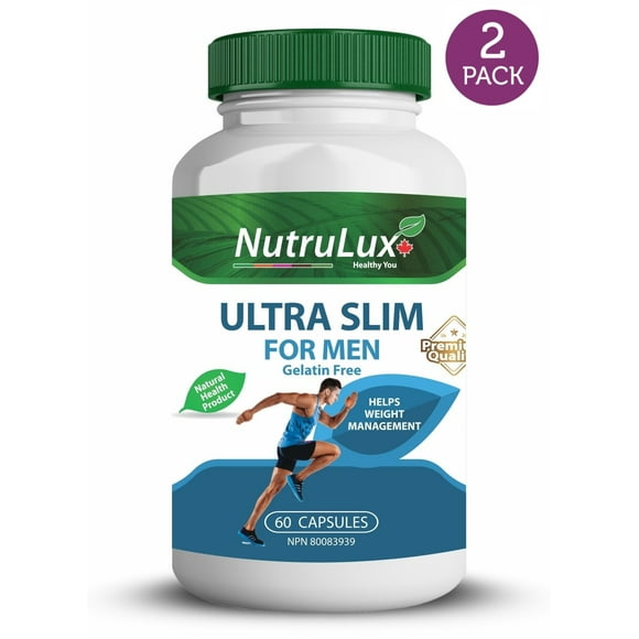 Ultra Slim For Men ( 120 mg Camellia Sinensis ) Halal Gelatin Free Capsules(Pack of 2)