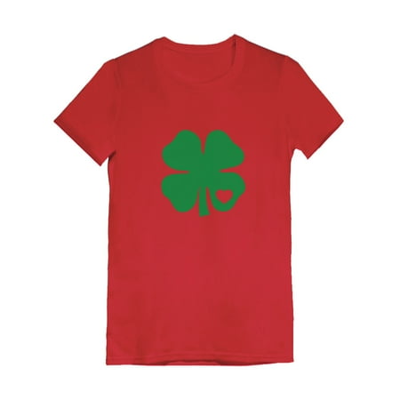 

Tstars Girls Green Clover Heart St Patricks Day Gift Shamrock Kids St Patricks Day Cute Shirts Gift for Girls Irish Shirt Pride Proud Irish Toddler Girls Fitted T Shirt