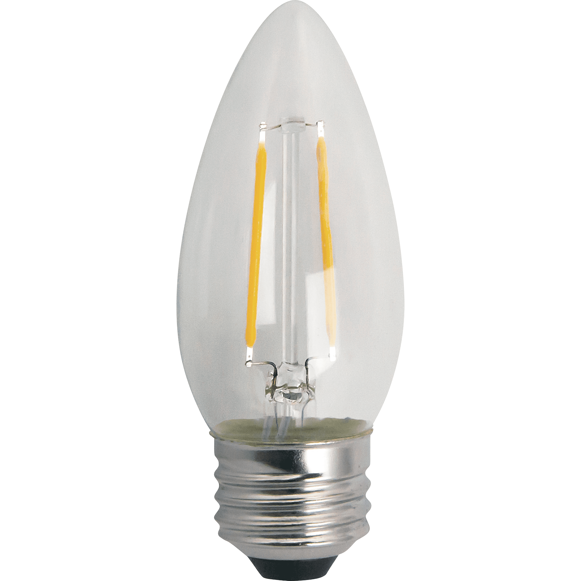 Great Value LED Light Bulb, 3 Watts (25W Equivalent) B10 Deco Lamp E26 Medium Base, Dimmable, Soft White, 4-Pack