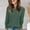 Green, variant on Long Sleeve Shirts for Women Novelty Solid Color Crewneck Pullover Tunic Tops Classic Fit Workout Casual Dressy Blouses