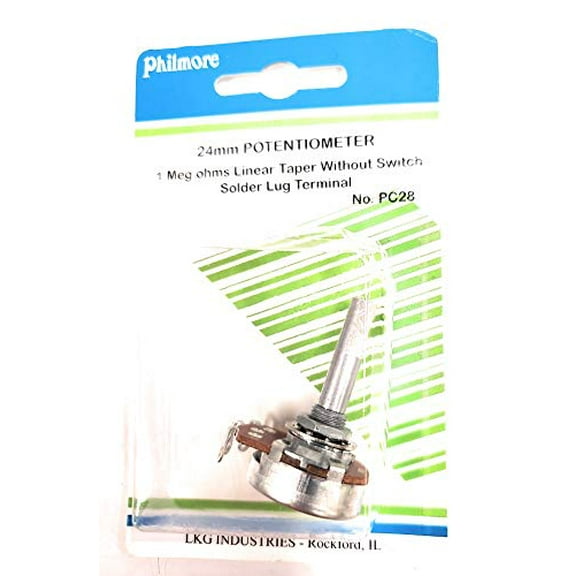 1M OHM Linear Taper Potentiometer 24mm - PC28