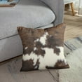 thumbnail image 4 of Throw Pillow Covers Home Decor Set of 4 Pillow Cases Decorative 20 x 20 Inches Outdoor Cushion Couch Sofa Pillowcases, Cow Brown Animal Deep, 4 of 6