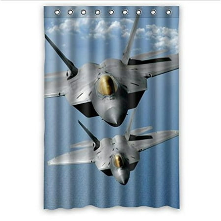 - HelloDecor US Air Force F2 Raptor In The Sky Shower Curtain Polyester Fabric Bathroom Decorative Curtain Size 48x72 Inches