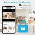 thumbnail image 4 of Indoor Security Camera, Wireless WiFi Surveillance , Night Vision, 2-Way Audio, Pet/Office/Baby Monitor, 2 Pack (Only Support 2.4Ghz Wi-Fi), 4 of 11