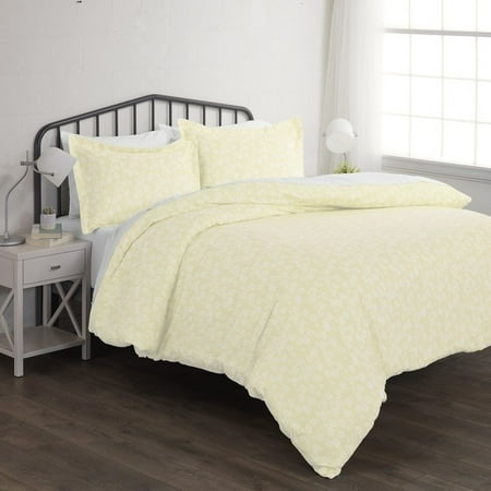 Merit Linens Premium Ultra Soft Wheat Pattern 3 Piece Duvet Set