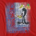 thumbnail image 2 of Looney Tunes Graffiti Duck Women's T Shirt, Red, 2X-Large, 2 of 6