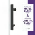 thumbnail image 5 of Halberd Series 59-60"W x 72"H Sliding Framed Shower Door in Matte Black with Tsunami Guard Tempered Clear Glass, 5 of 11