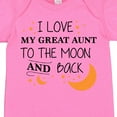 thumbnail image 4 of Inktastic I Love My Great Aunt to the Moon and Back Boys or Girls Baby Bodysuit, 4 of 5