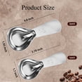thumbnail image 2 of Heyingu 3Pcs Stainless Steel Coffee Scoop Short Handle Tablespoon Measuring Spoons Coffee Scoop 1 Tablespoon and 2Tablespoon Suitable for Ground Coffee Milk, 2 of 7