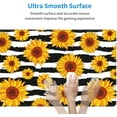 thumbnail image 5 of XL Cute Large Mouse Pad, Extended Sunflower Gaming Mousepad with Black and White Striped, Big Long Desk Pad for Laptop, Keyboard and Computer for Decor Women Office Home, (Gold, 31.5 * 11.8 in), 5 of 6